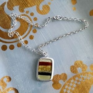 KC Designs Necklace - Bohemian Rectangular Pendant. Vintage
